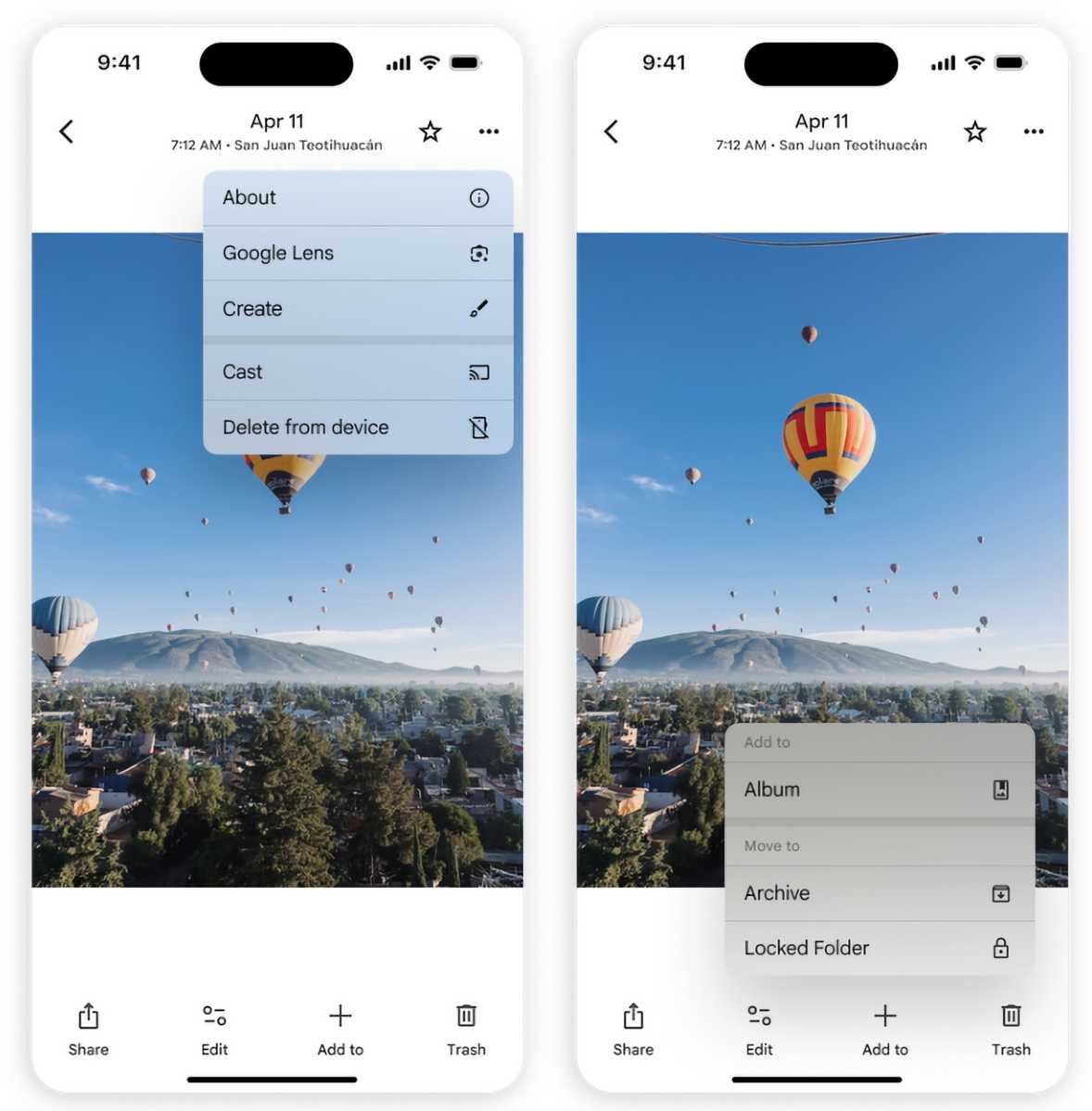 Google Photos iOS updates