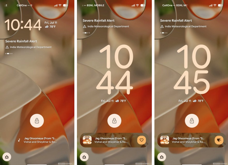 Google Pixel Now Playing feature with artwork