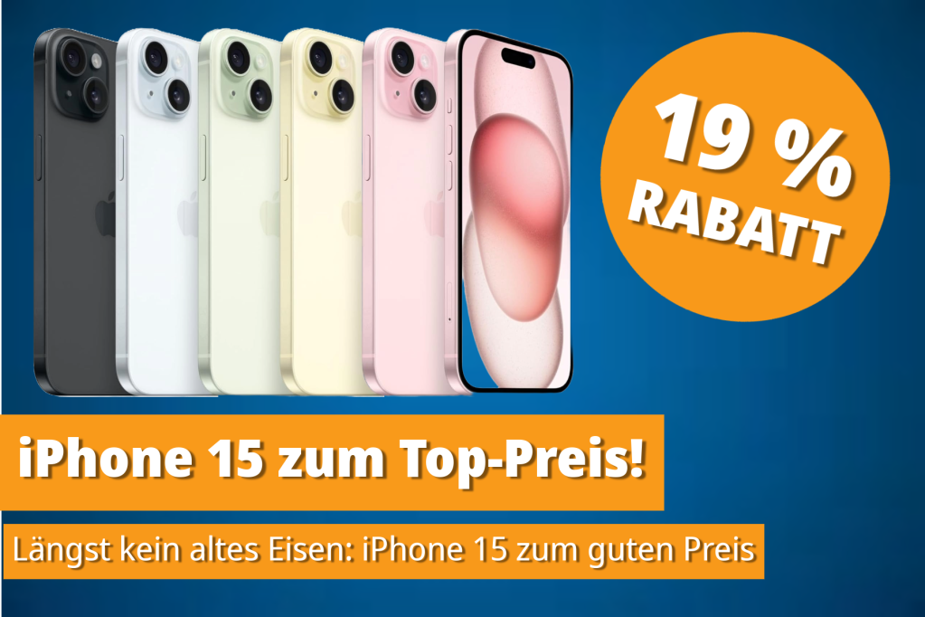Image: iPhone 15 im Preissturz: Neu oder GeneralÃ¼berholt â So sparen Sie am meisten