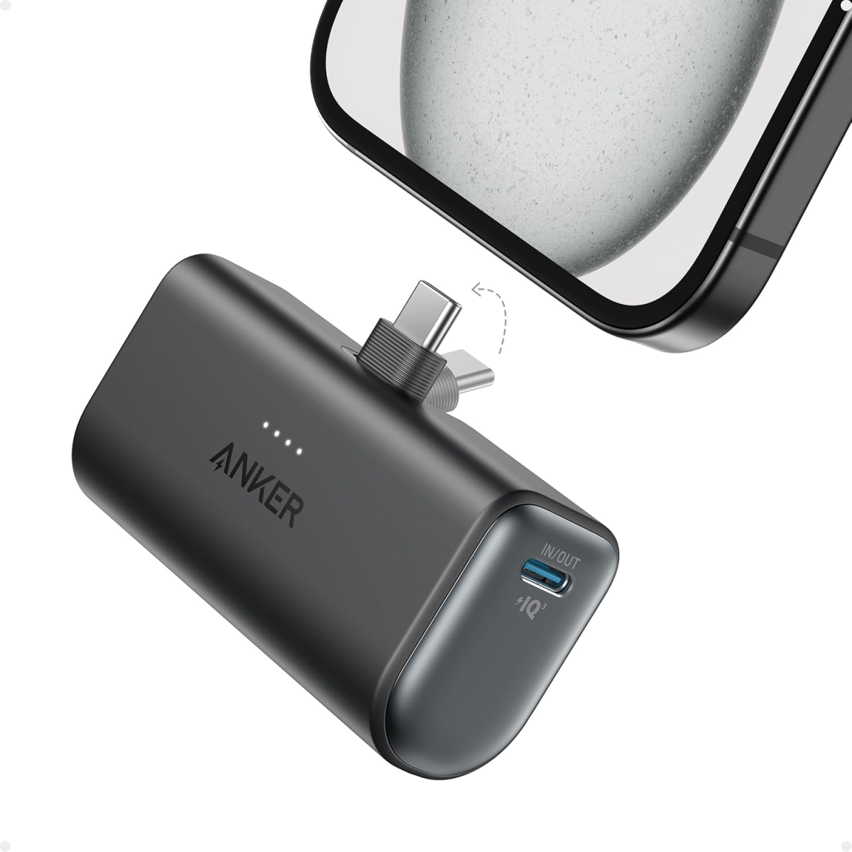 Anker portable USB-C battery fold-out