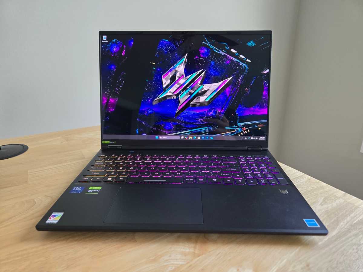 Acer Predator Helios Neo 16S AI head on shot