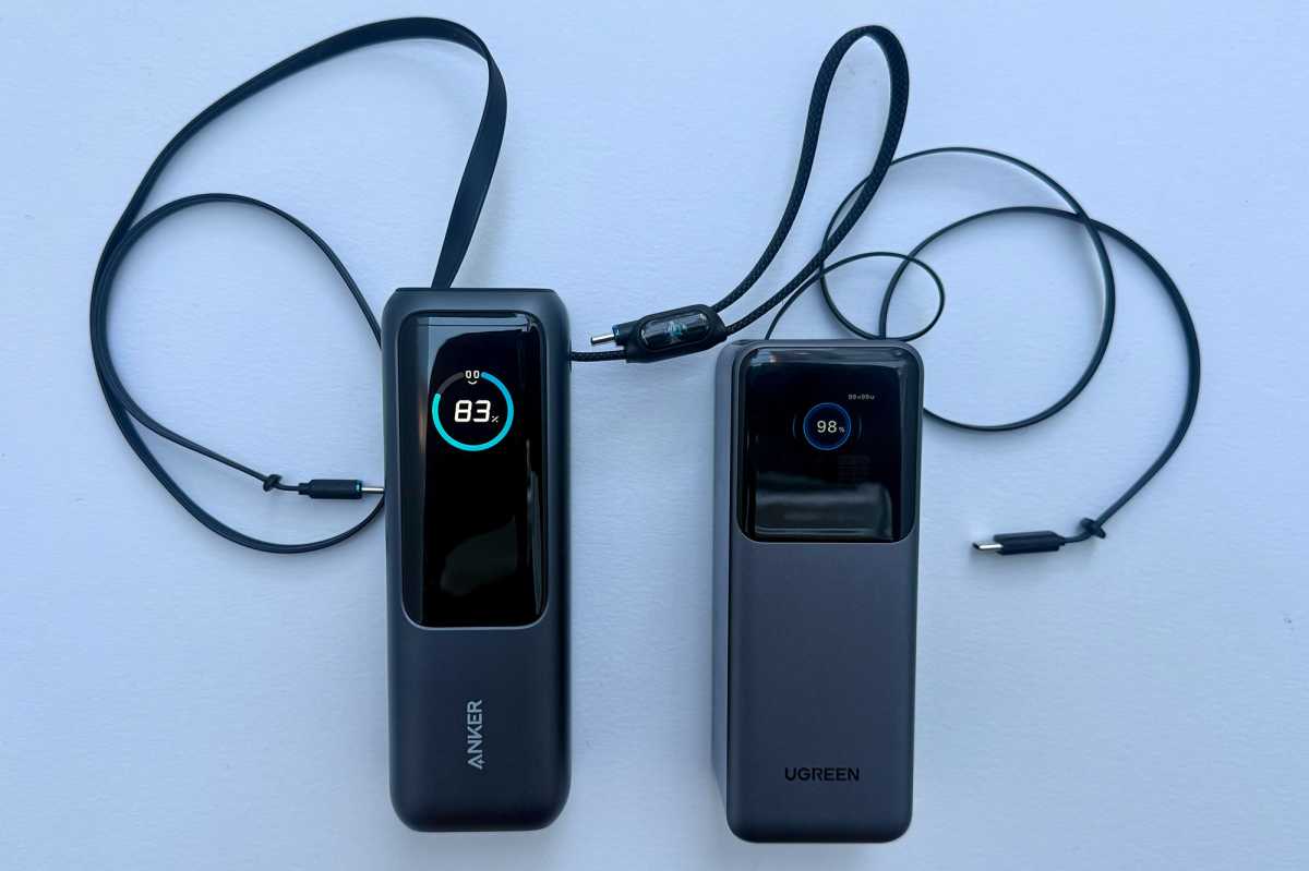 Anker 25K vs Ugreen 20K Power Banks with USB C Cables