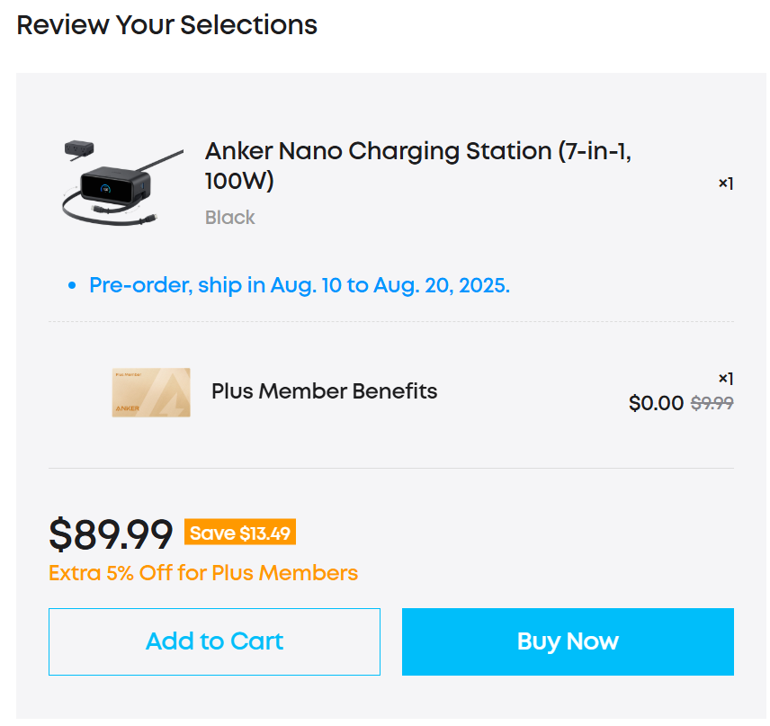 Anker Plus membership 3