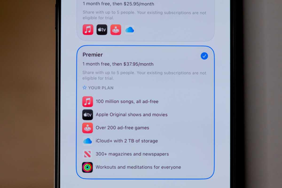Apple One bundles