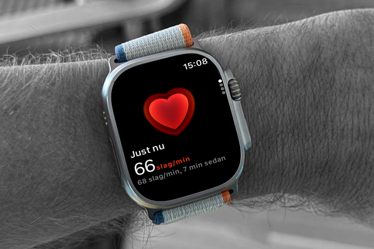 Apple Watch Ultra hjärtsensor