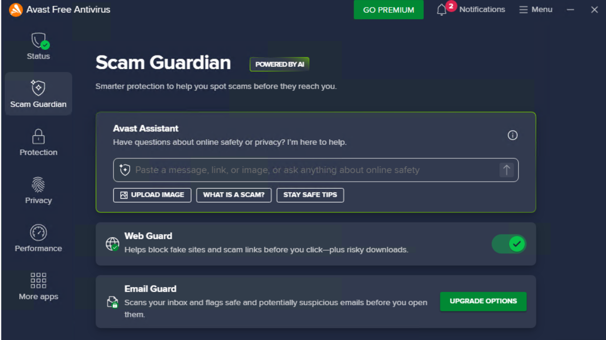 Avast Assistant Screenshot