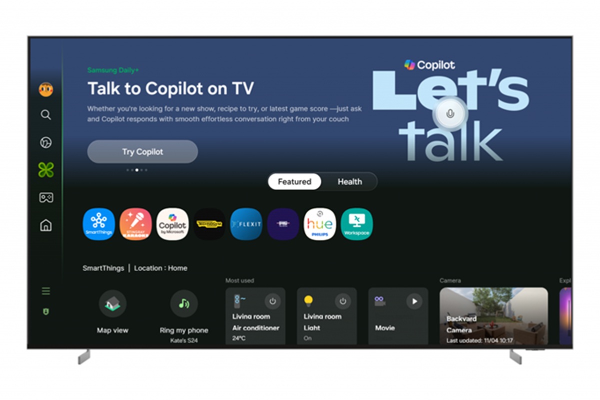 Copilot on Samsung TV