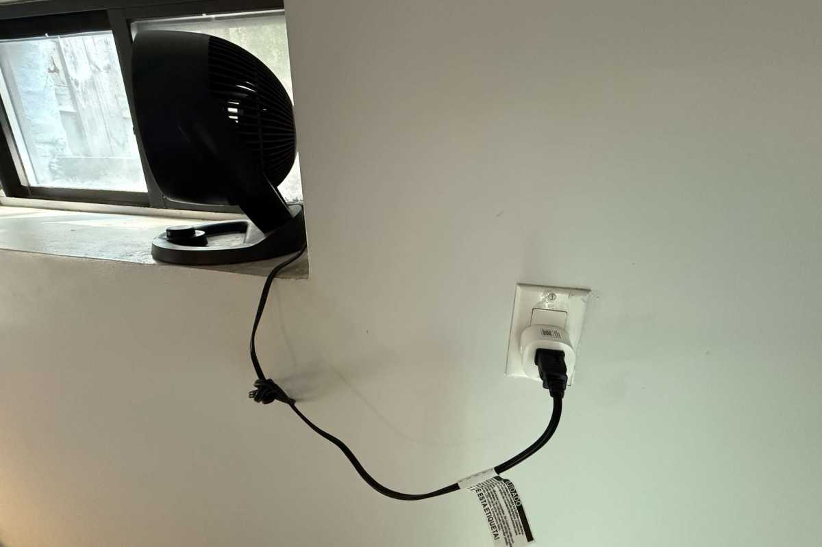 Fan with smart plug