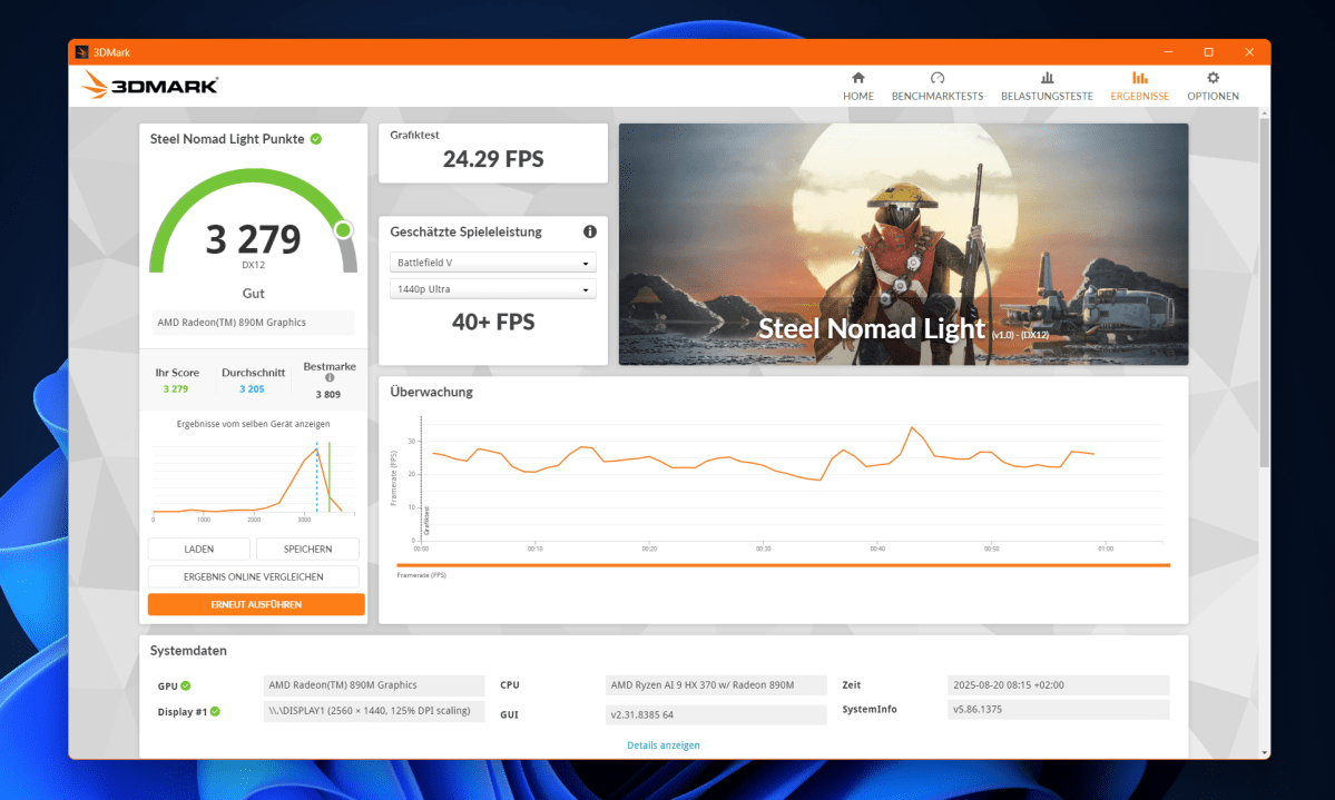 Geekom A9 Max - 3DMark