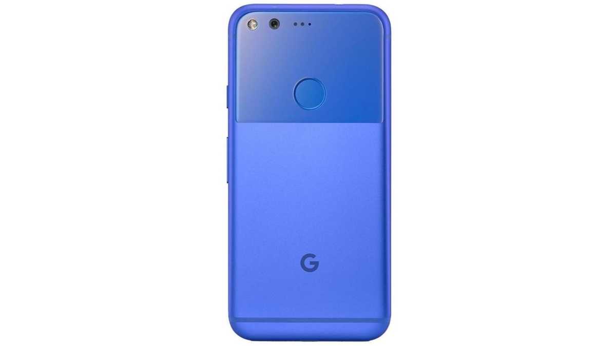 Google Pixel Really Blue back