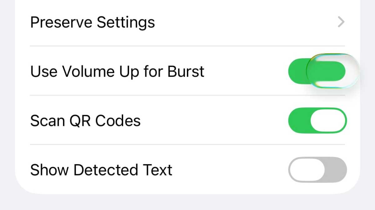 Liquid Glass toggle in the Settings app
