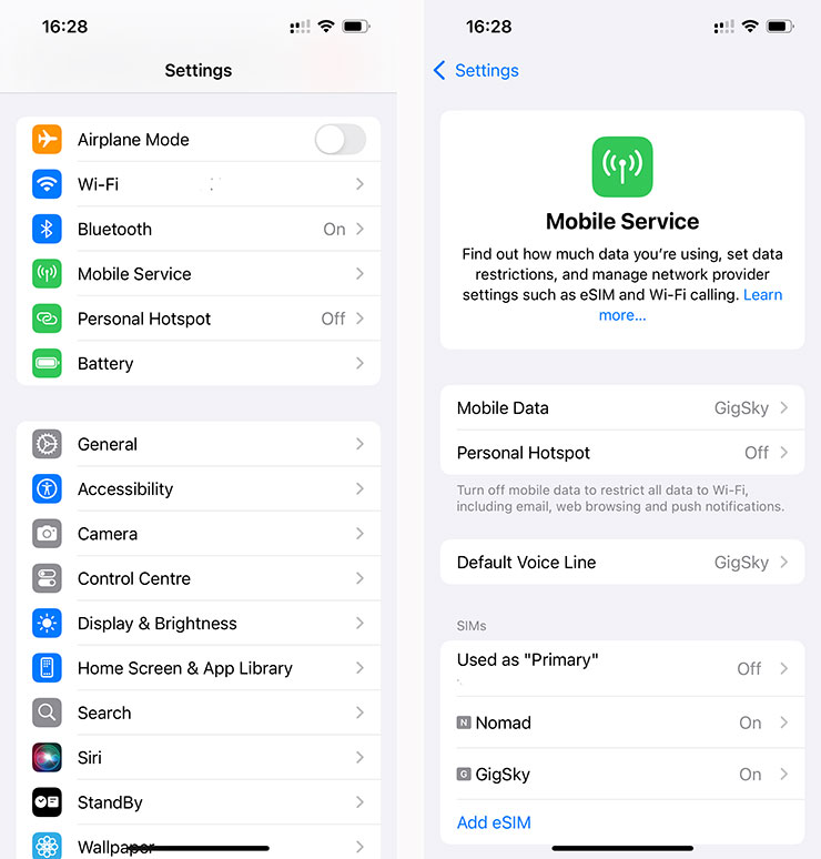 Mobile Service eSIM UK 1