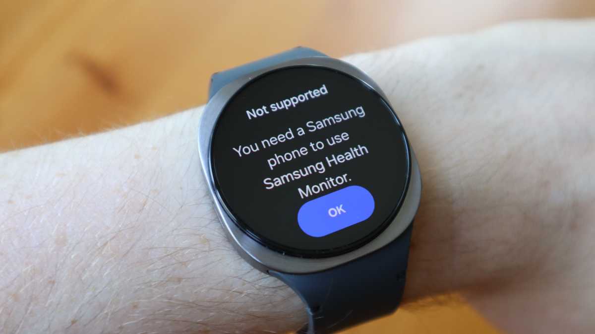 You need a Samsung phone to access all Galaxy Watch 8 features