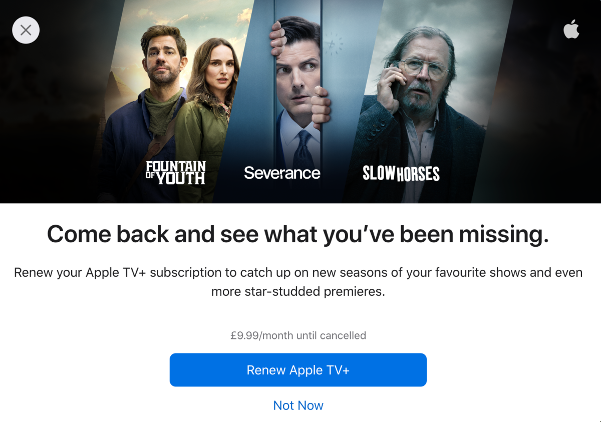 Apple TV+ UK prices