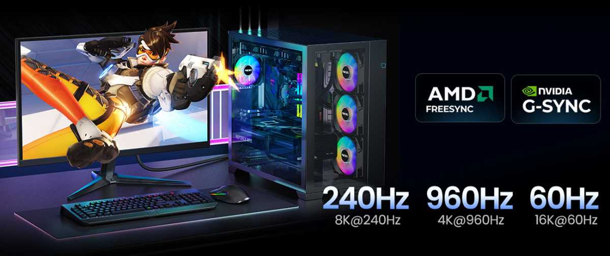 Silkland 80Gbps DisplayPort 2 1 Cable Gaming