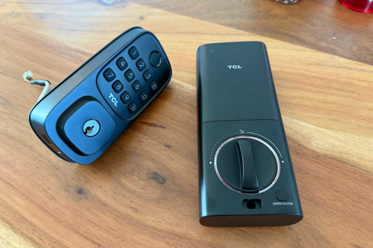 TCL D1 smart lock interior and exterior