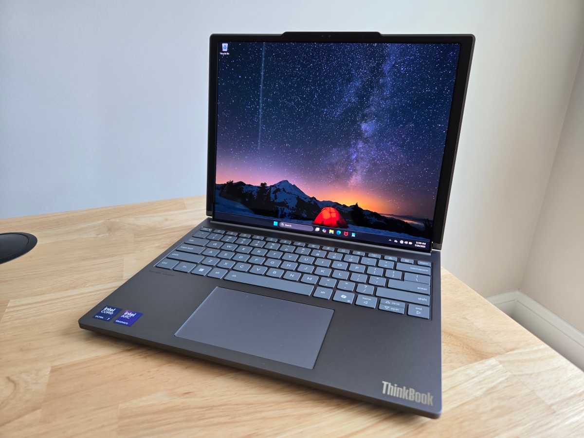 Lenovo ThinkPad Plus Rollable angled view