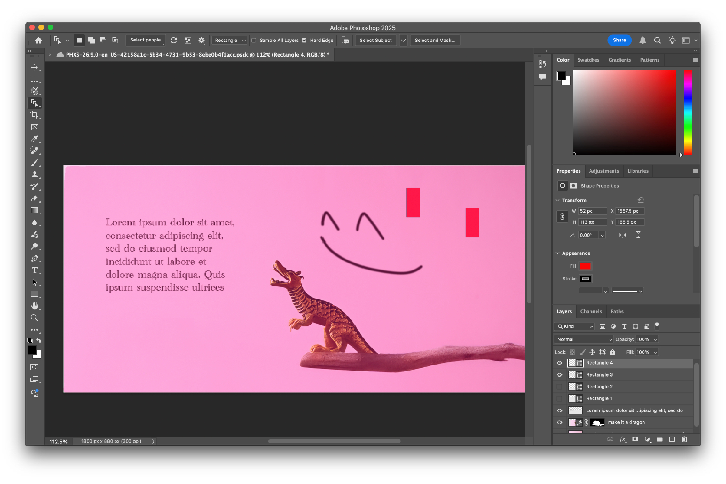 Toggling different layers in Photoshop