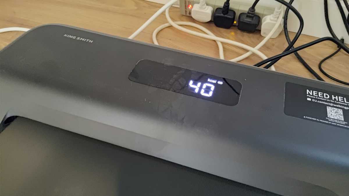 WalkingPad Z1 standing desk treadmill display closeup