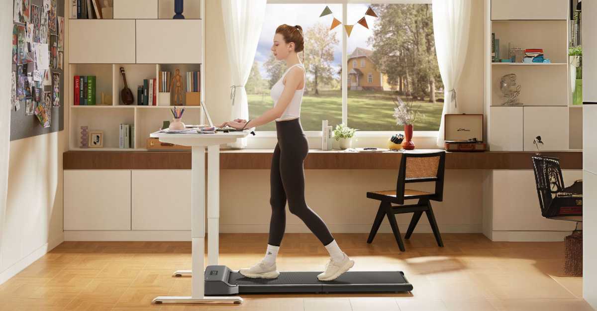 WalkingPad Z1 under-desk treadmill no handrails