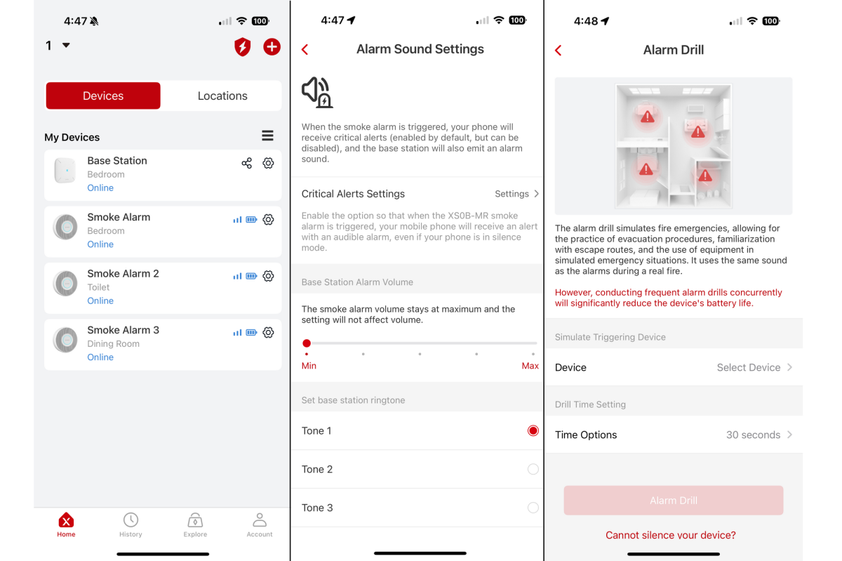 X Sense SX08 MR31 app screenshots