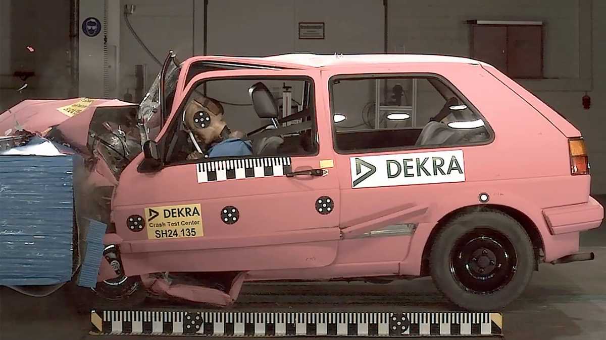 Dekra-Crashtest Golf II 2025