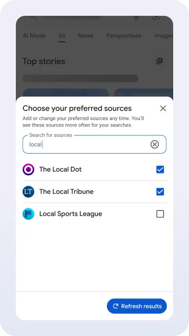 Google Preferred Sources