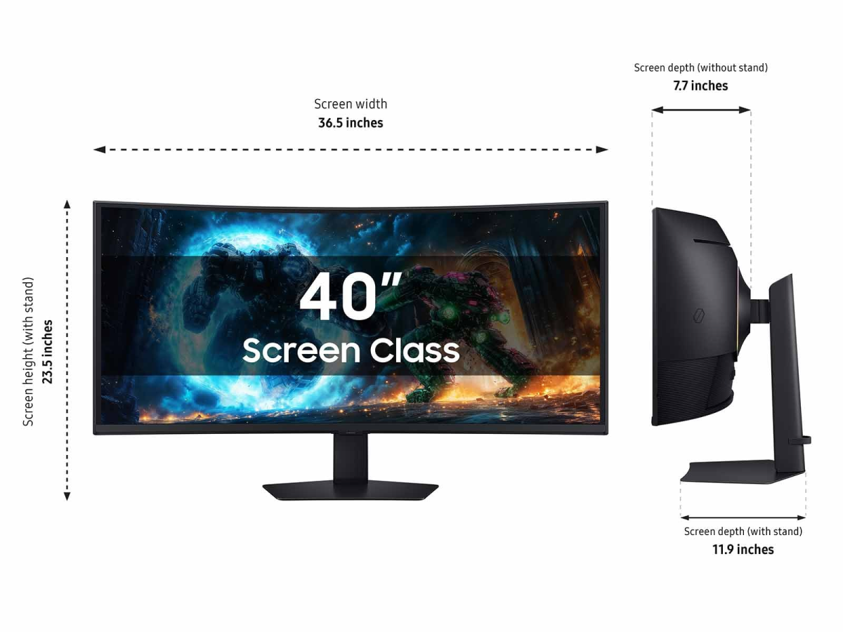 Samsung Odyssey OLED G7 40 inch gaming monitor