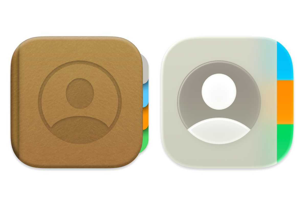 macOS 15 & macOS 26 Contacts icons
