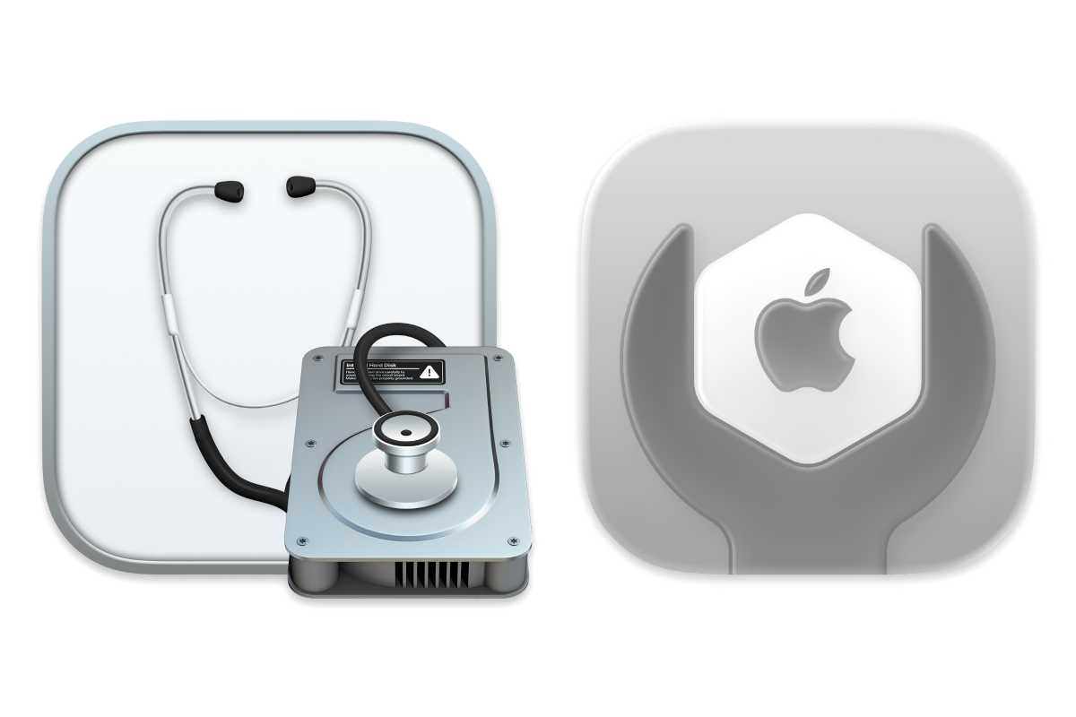 macOS 15 & macOS 26 disk utility icons