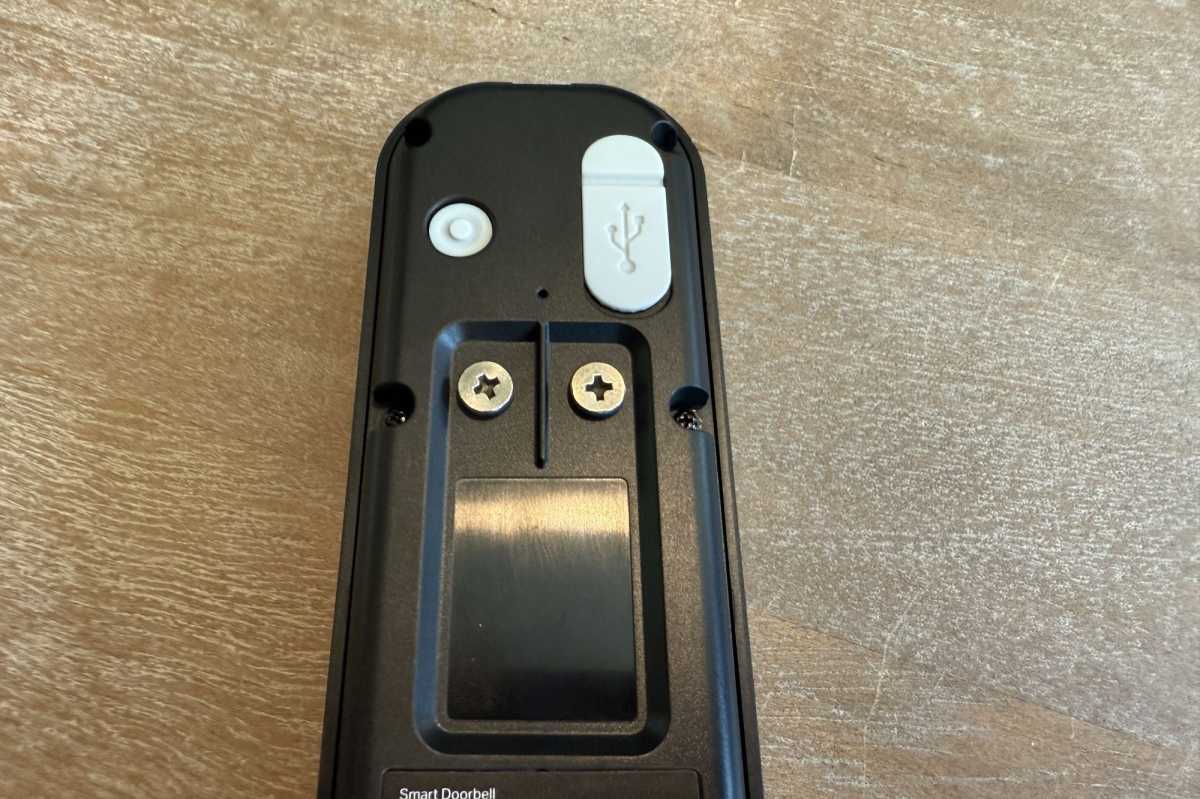 myQ Video Doorbell backside