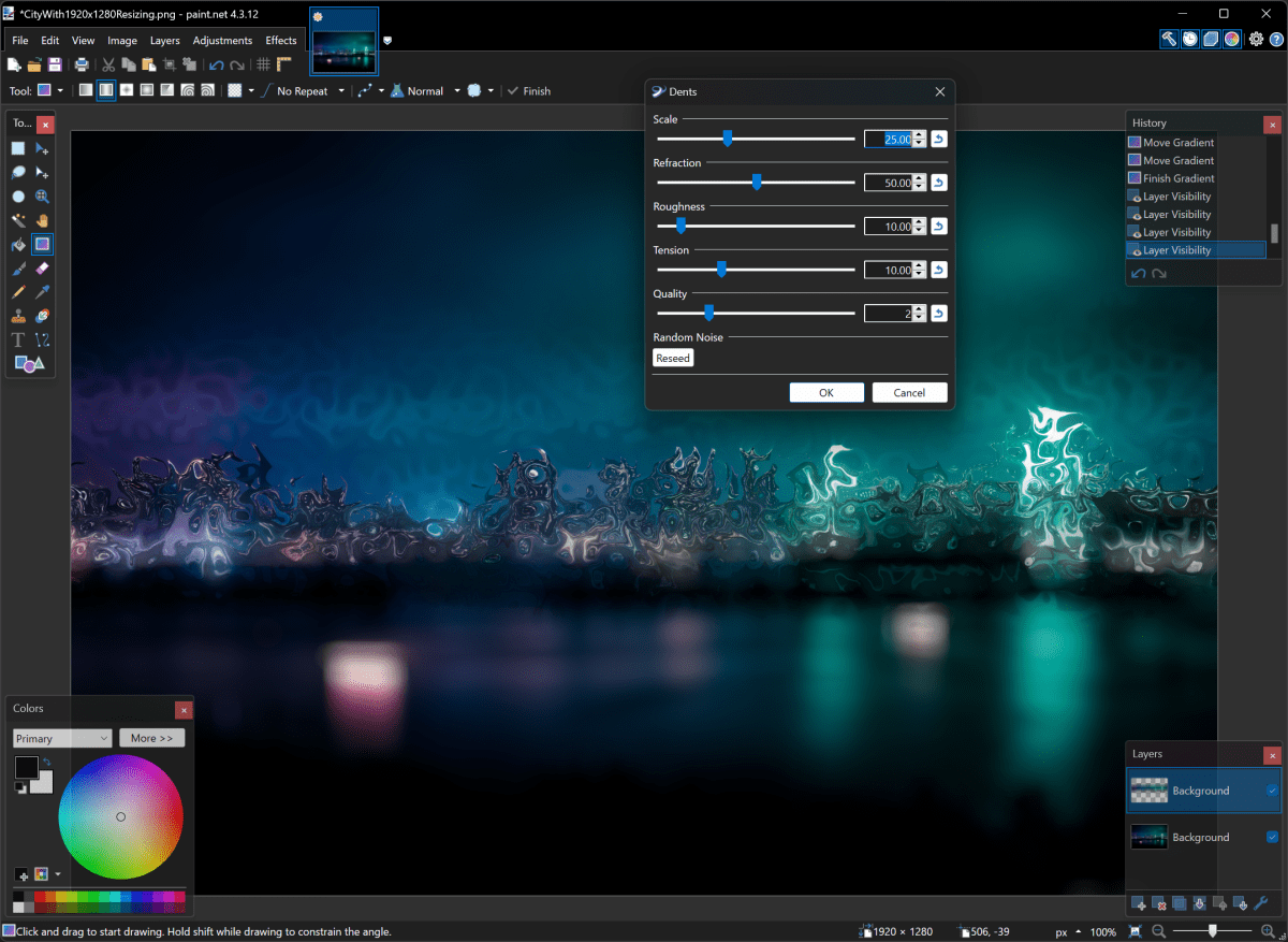 Paint.NET Screenshot