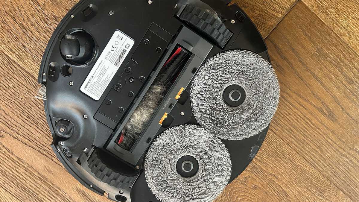Hair wrapped around the roller on the robot vacuum