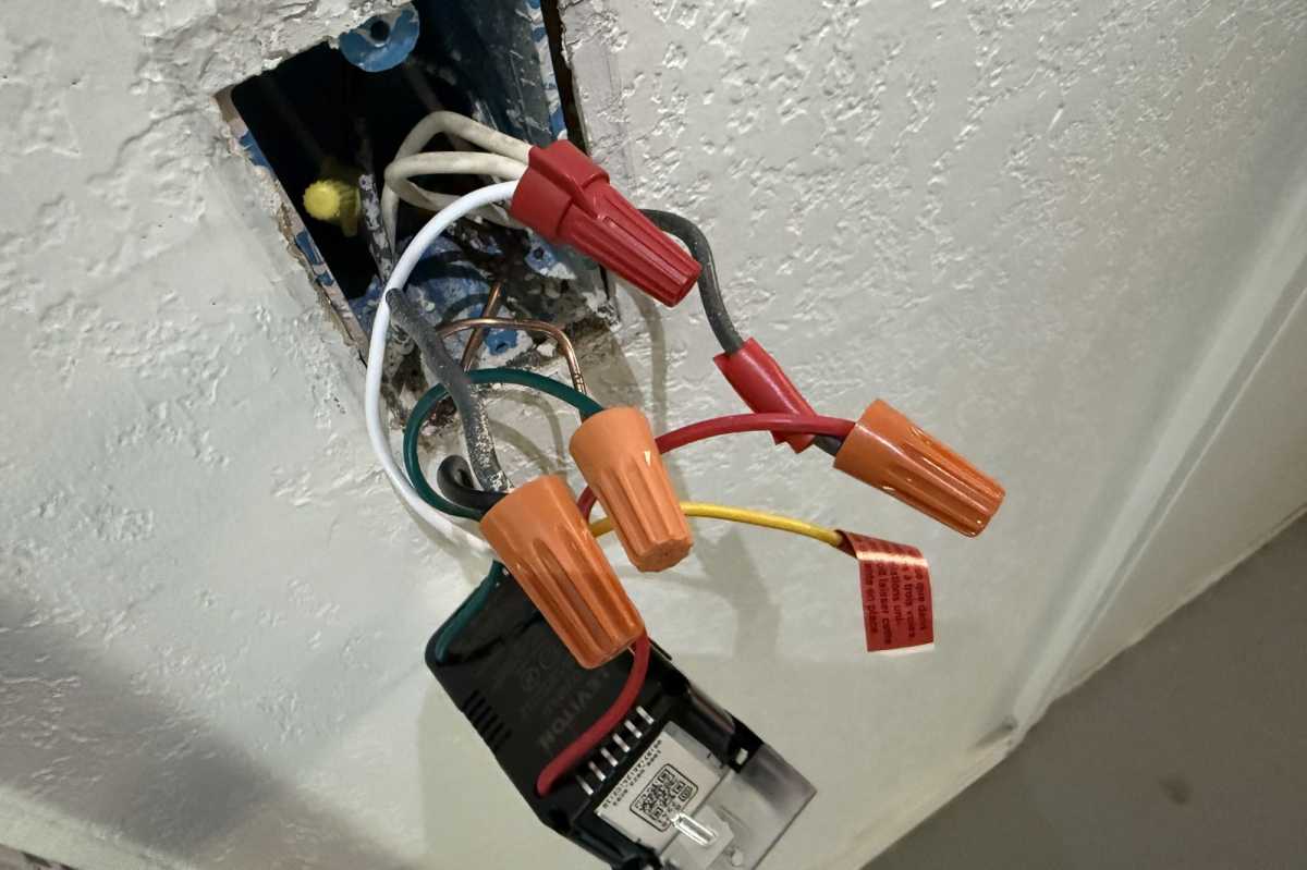 13 wire nuts installed