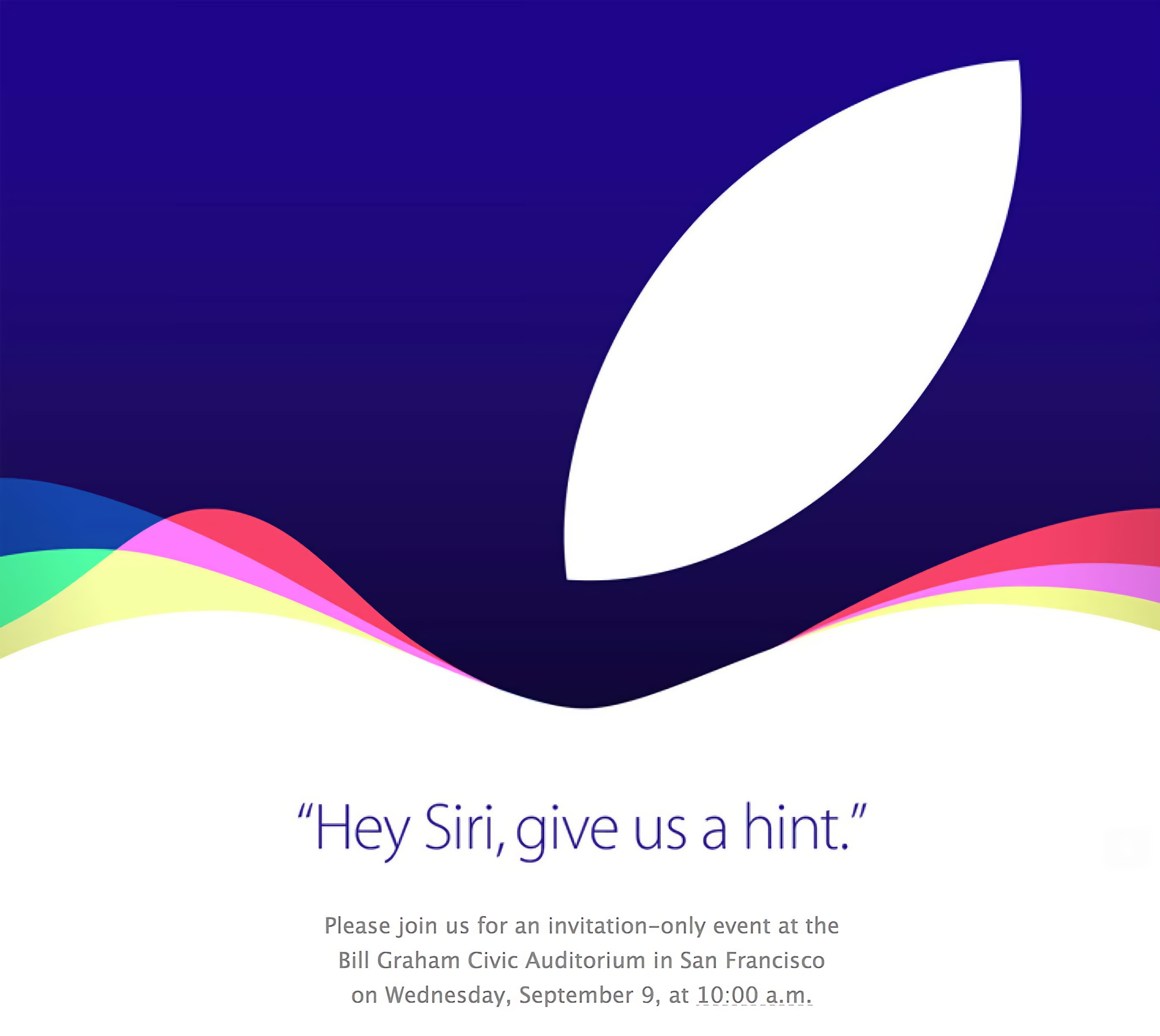 2015 iPhone event invite