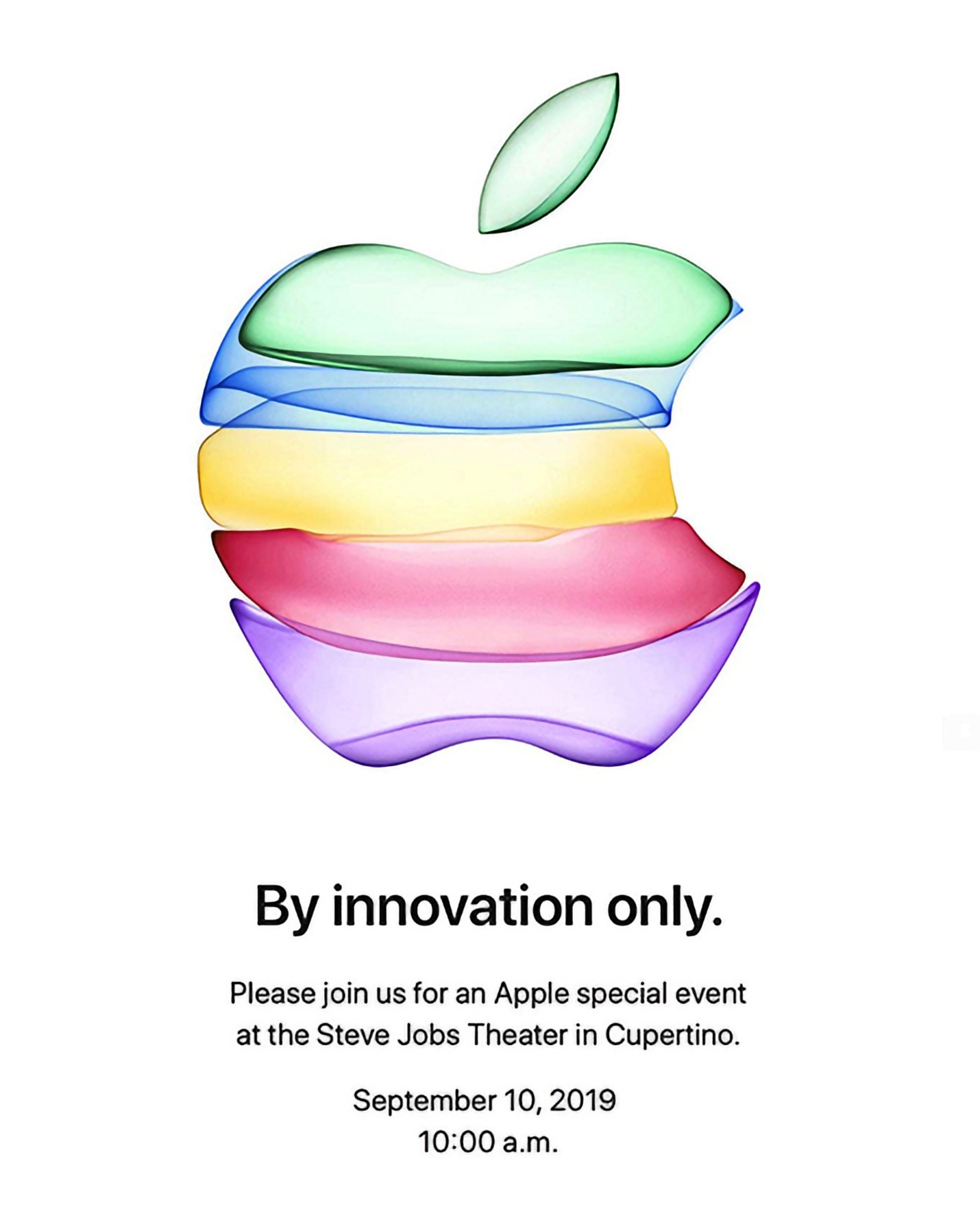 2019 iPhone event invite