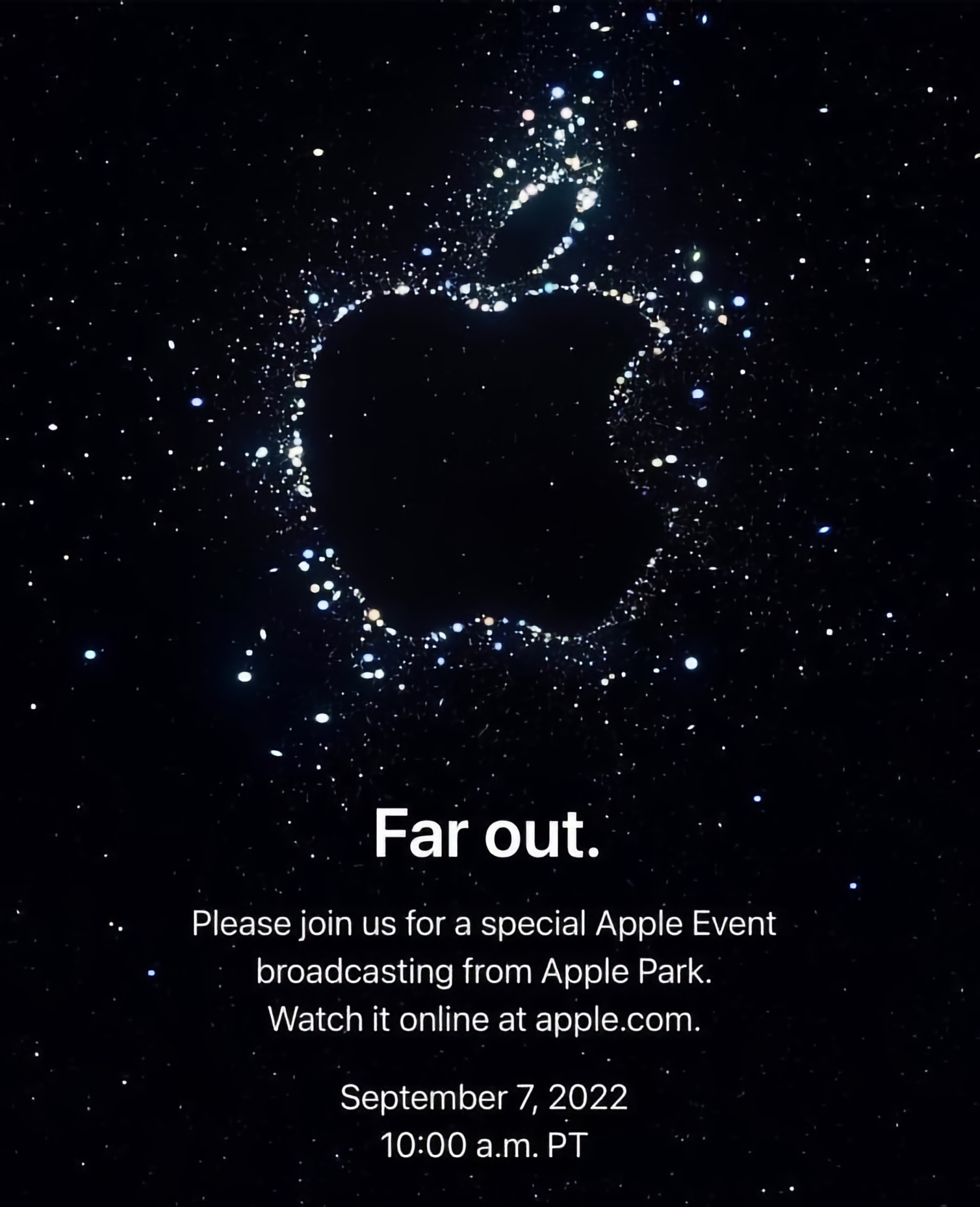 2022 iPhone event invite
