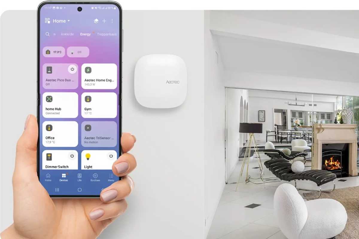 Aeotec Smart Home Hub 2 wall mounted