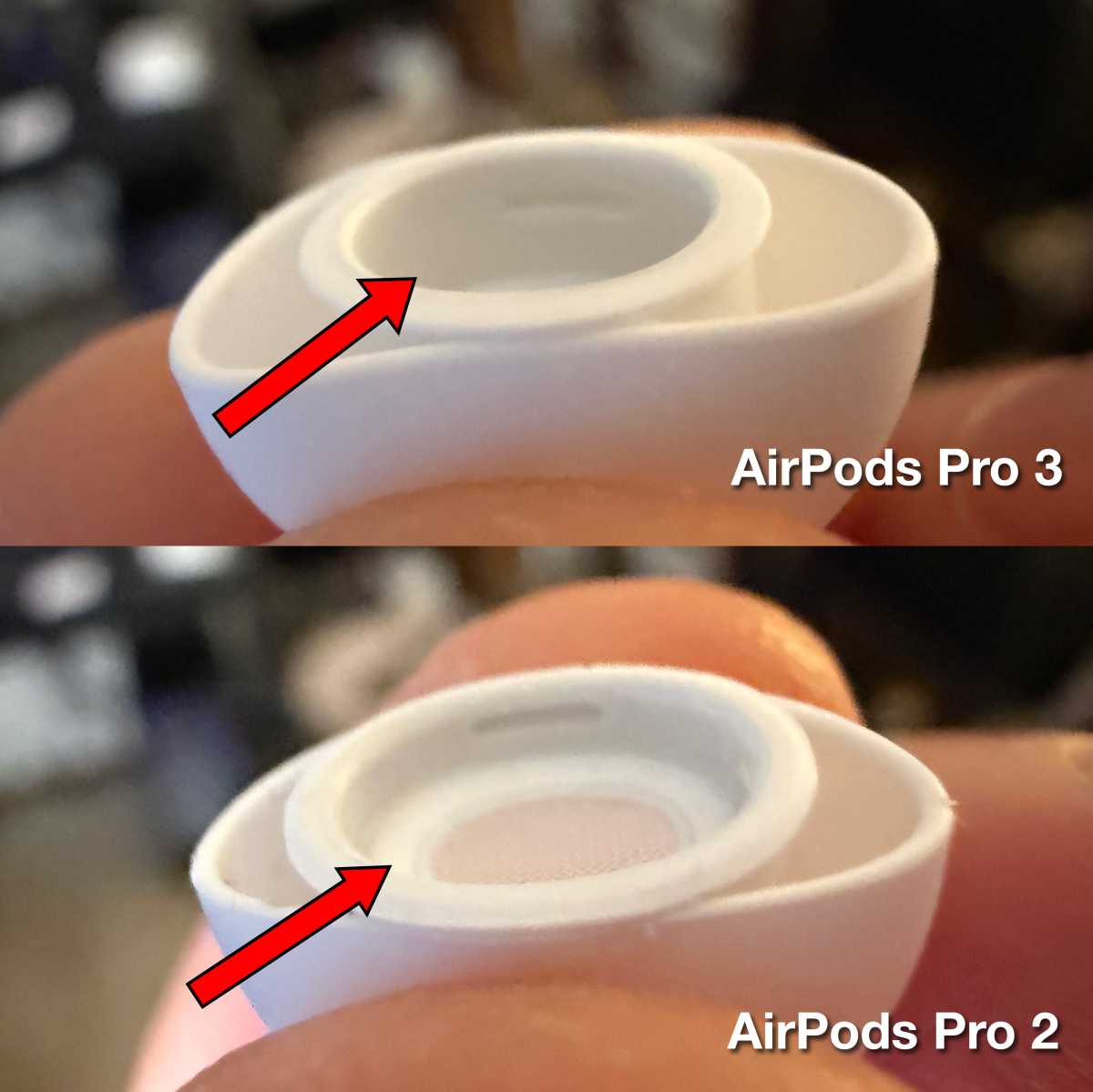Comparación de consejos de AirPods