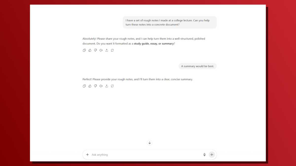ChatGPT mundane tasks organize notes into documents