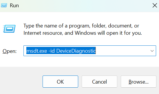 Device diagnostic