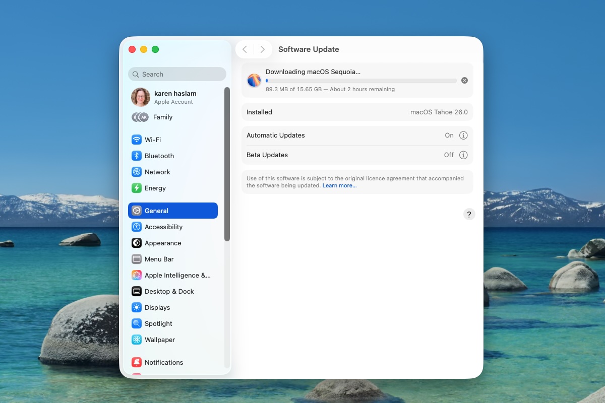 Downloading Sequoia