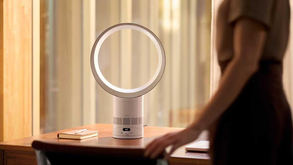 Dyson Cool CF1 fan on a desk