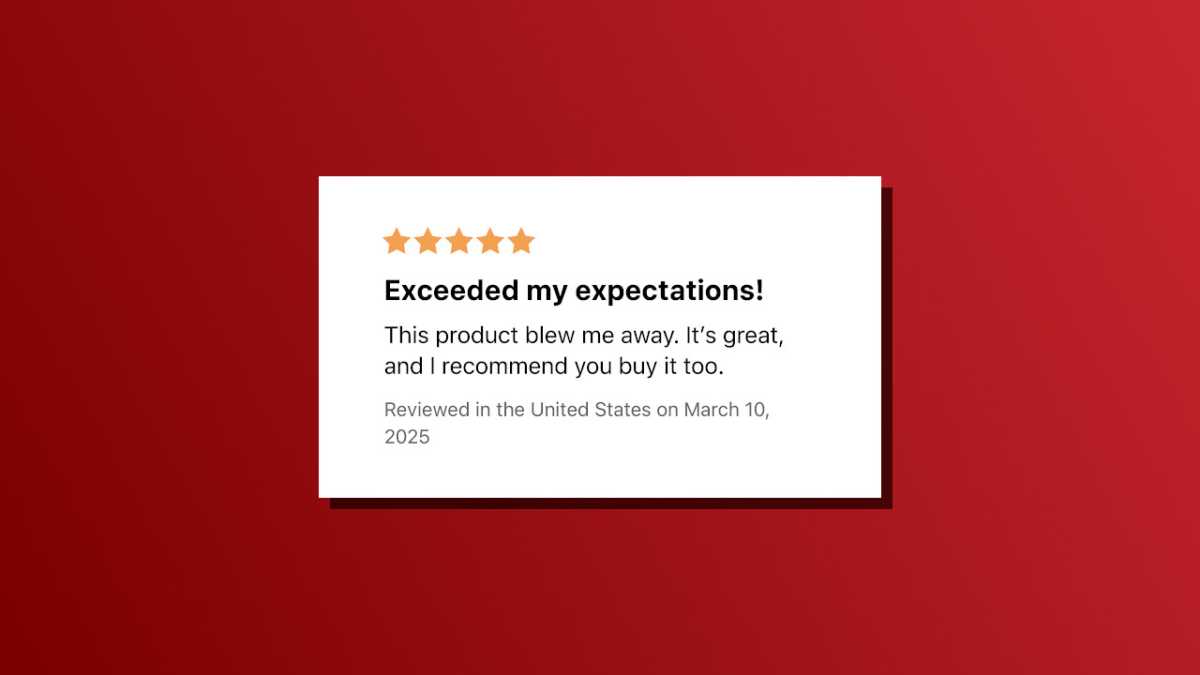 Fake review red flags generic high praise