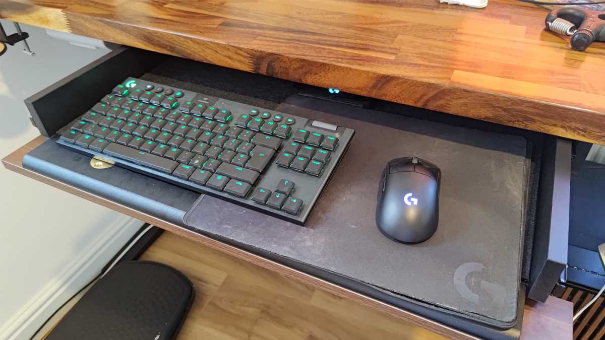 Favorite standing desk accessories another under-desk keyboard tray