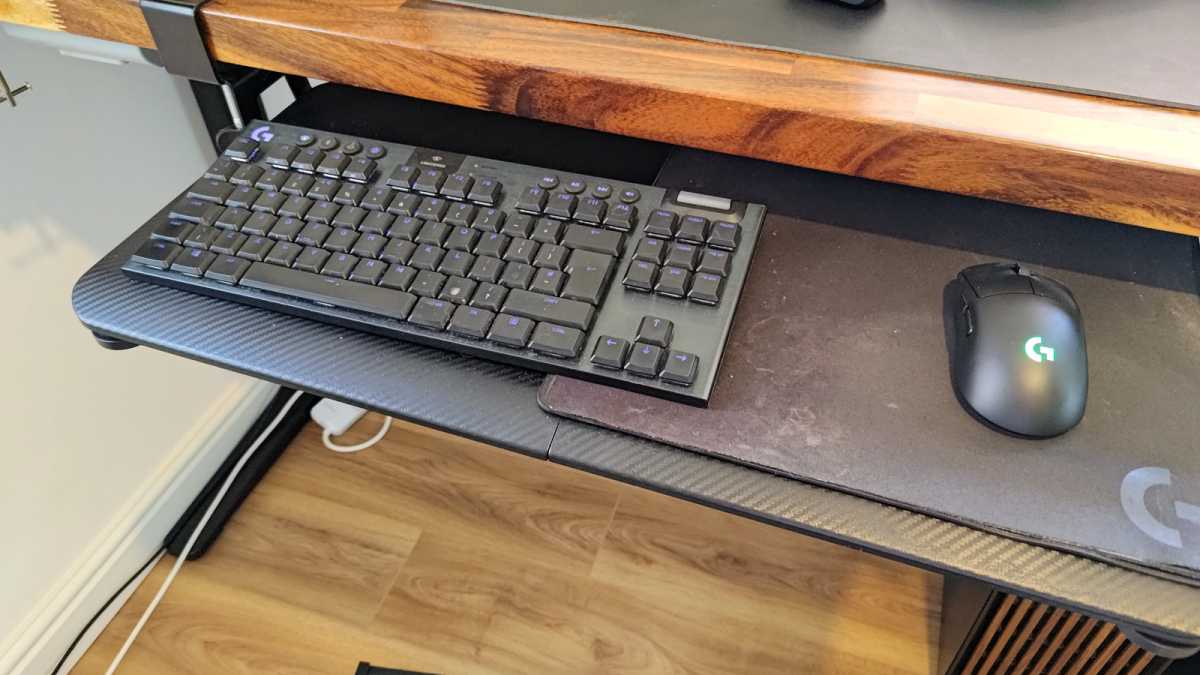 Favorite standing desk accessories under-desk keyboard tray