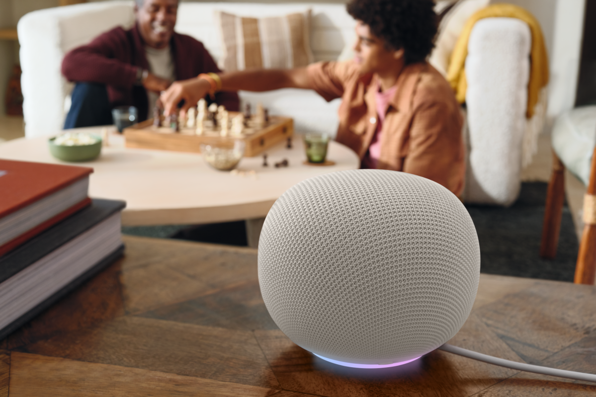 Google Home Speaker in Porcelain with Light Ring