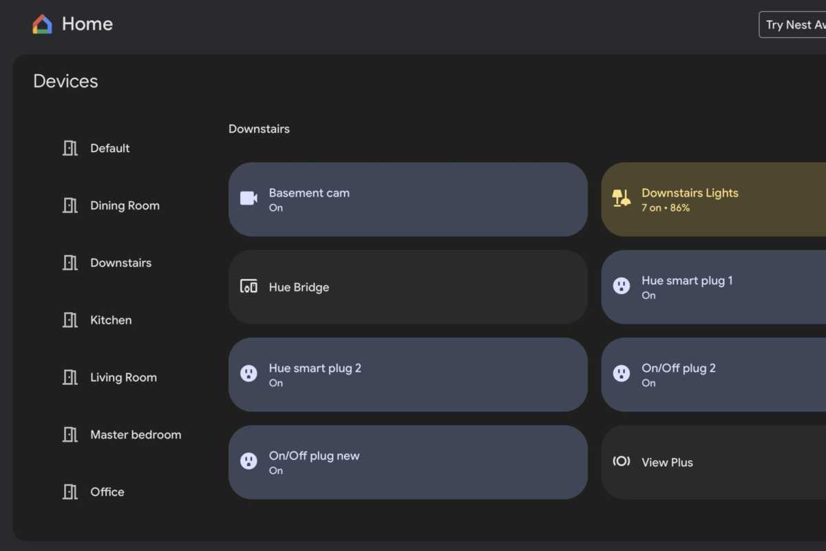 Google Home web detail