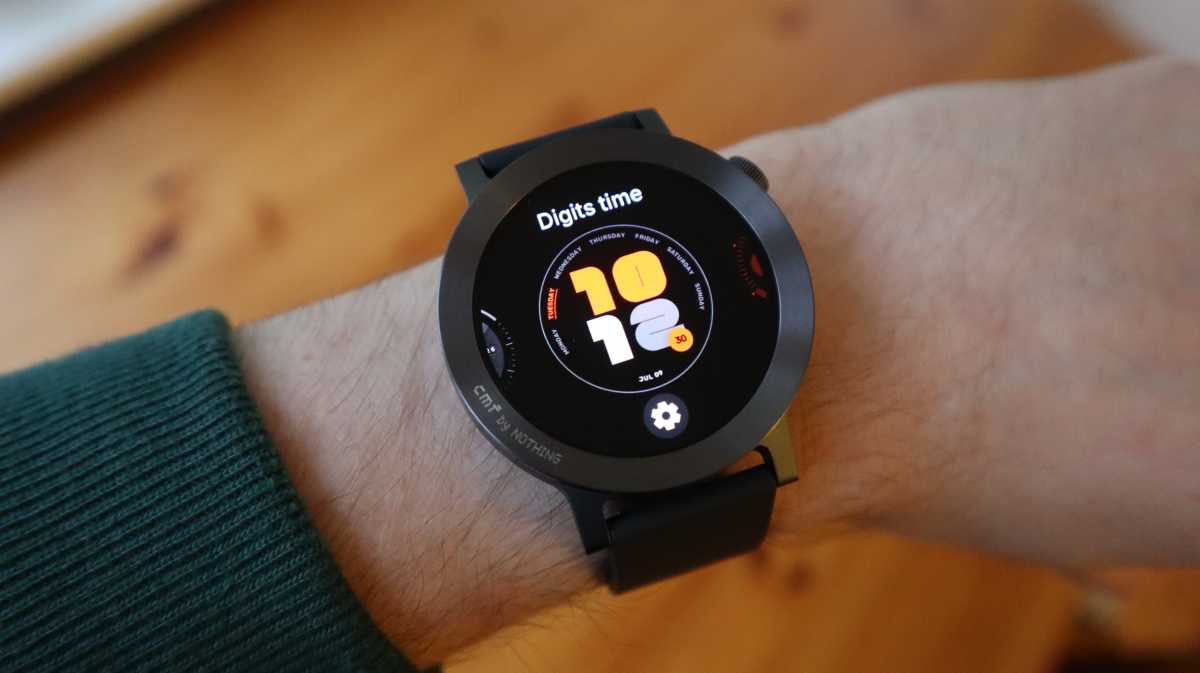 Digits Time watch face on the CMF Watch 3 Pro