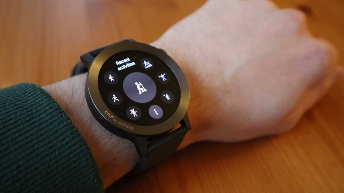 Recent workouts on the CMF Watch 3 Pro
